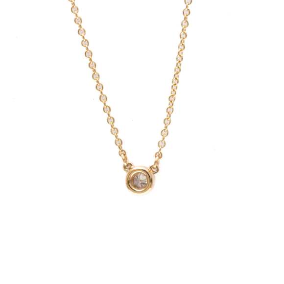 TIFFANY 18k Gold Diamond Necklace
